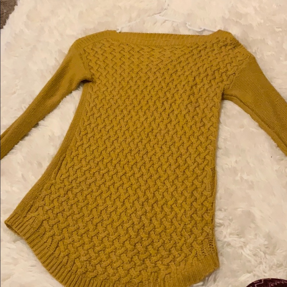 Mustard knit sweater